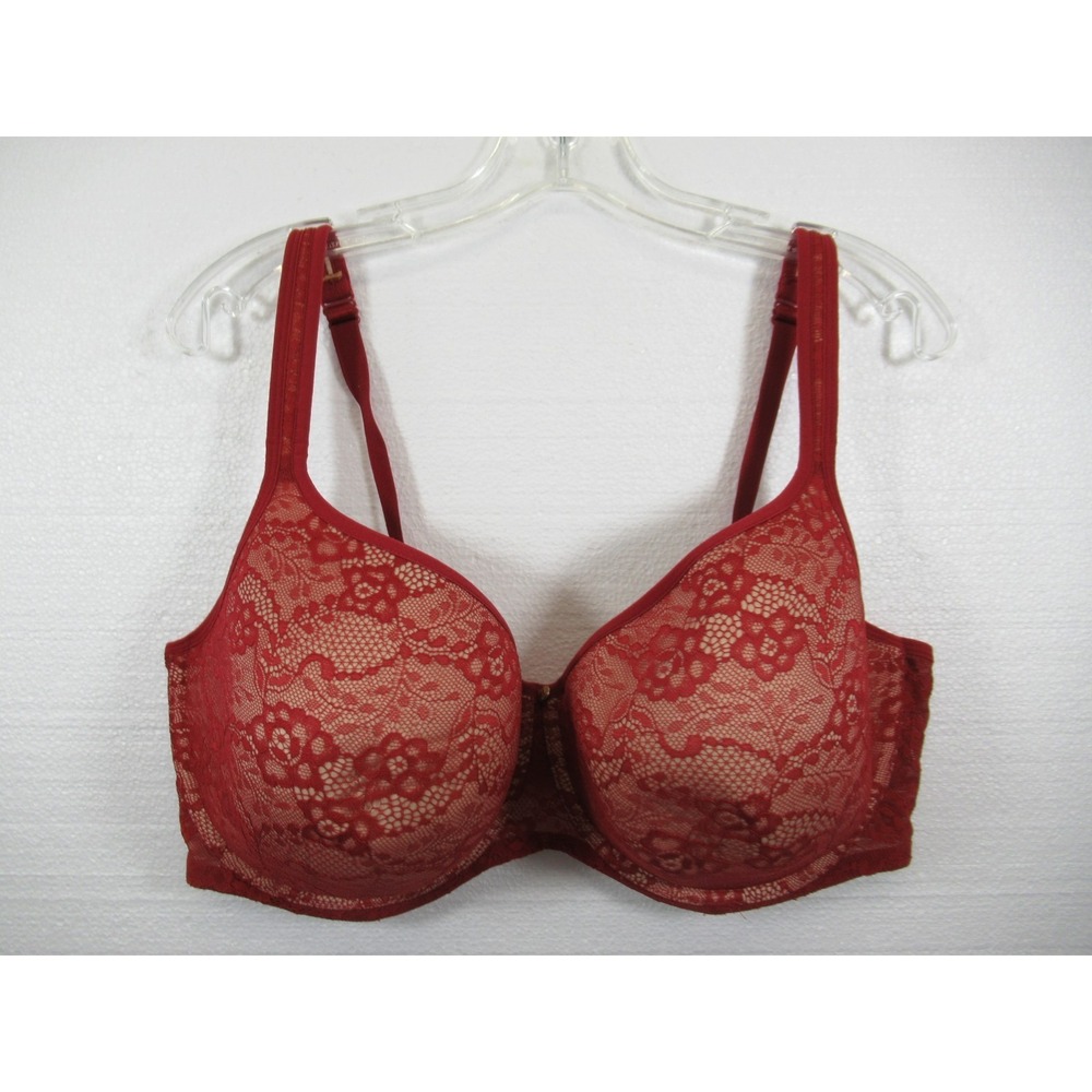 Essential Bodywear T-shirt Bra 42G Red Lace Underwire Abbie Everyday 7111